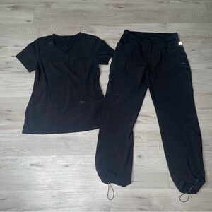 Infinity Scrubs Set M Tapered Medical Nurse Work Neutral Utility Vet Doctor